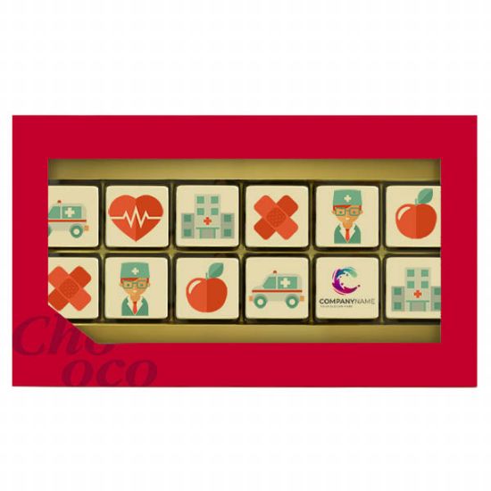 CG00002.012-001 (ChocoGiftbox 12 Dag van de Zorg) ChocoGiftbox 12 Dag van de Zorg