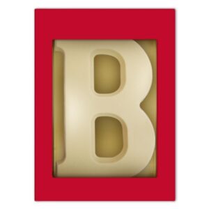 Chocoladeletter B wit 80 gram