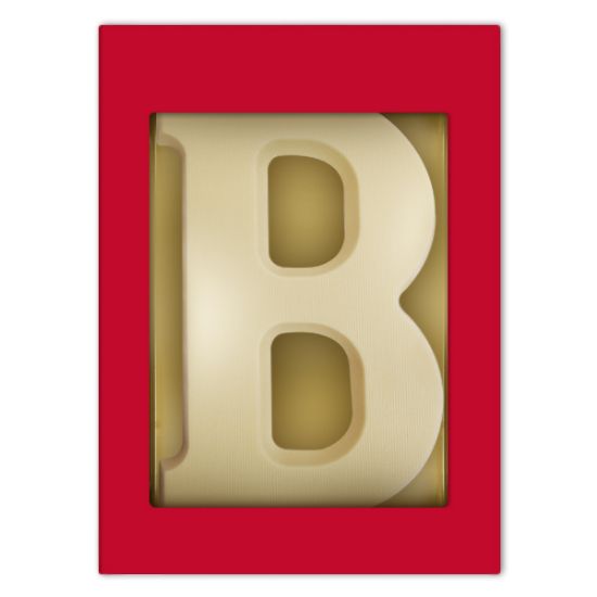 Chocoladeletter B wit 80 gram