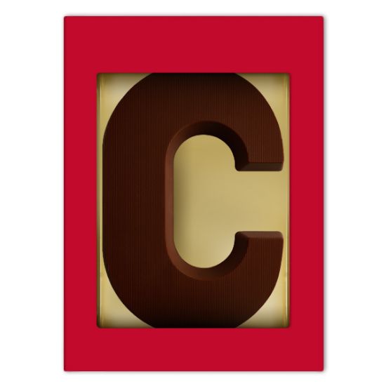 Chocoladeletter C puur 200 gram