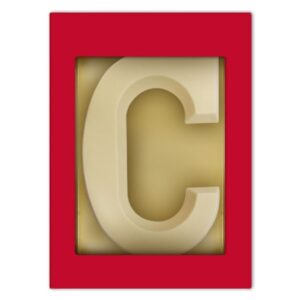 Chocoladeletter C wit 80 gram