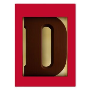 Chocoladeletter D puur 200 gram
