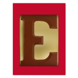 Chocoladeletter E melk 80 gram