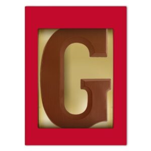 Chocoladeletter G melk 80 gram