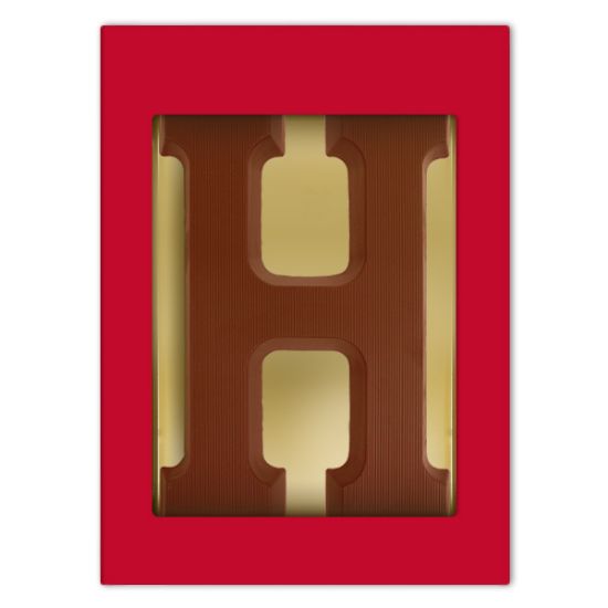 CL00089.001-001 (Chocoladeletter H melk 80 gram) Chocoladeletter H melk 80 gram