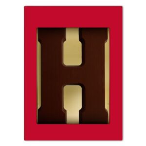 Chocoladeletter H puur 200 gram