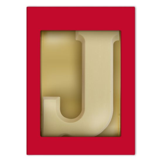 CL00124.001-001 (Chocoladeletter J wit 80 gram) Chocoladeletter J wit 80 gram