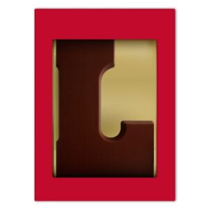 Chocoladeletter L puur 200 gram