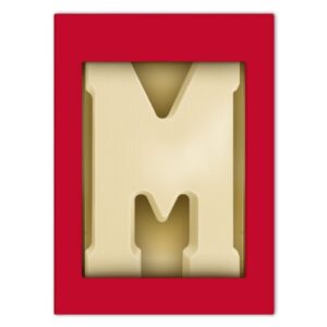 Chocoladeletter M wit 200 gram