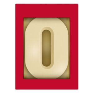 Chocoladeletter O wit 200 gram