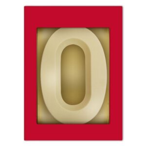 Chocoladeletter O wit 80 gram