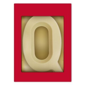 Chocoladeletter Q wit 80 gram
