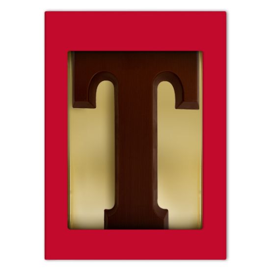 CL00242.001-001 (Chocoladeletter T puur 80 gram) Chocoladeletter T puur 80 gram