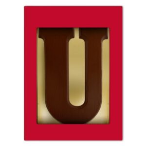 Chocoladeletter U puur 80 gram