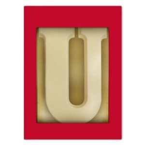 Chocoladeletter U wit 80 gram
