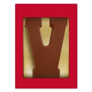 Chocoladeletter V melk 200 gram