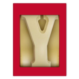 Chocoladeletter Y wit 80 gram