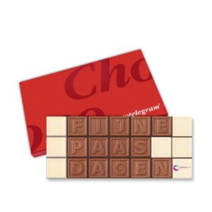 Chocotelegram 21 - Fijne Paasdagen + logo