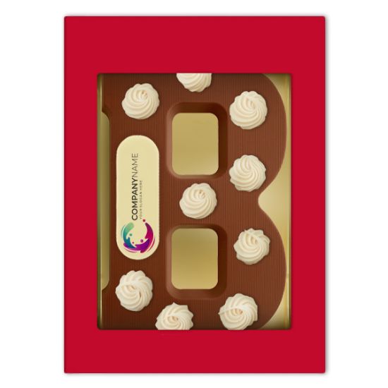 DecoLetter B melk 220 gram + logo