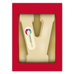 LogoLetter V wit 200 gram