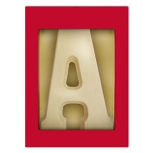 Chocoladeletter A wit 175 gram