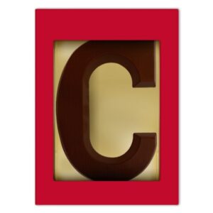 Chocoladeletter C puur 175 gram