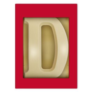 Chocoladeletter D wit 175 gram