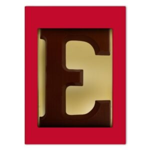 Chocoladeletter E puur 175 gram