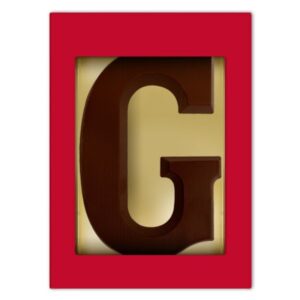 Chocoladeletter G puur 175 gram