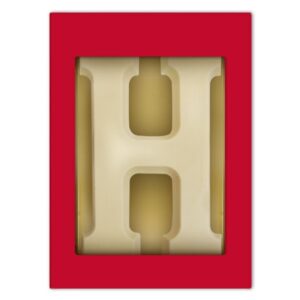 Chocoladeletter H wit 175 gram