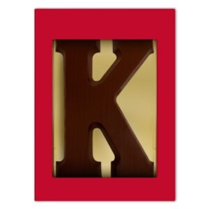 Chocoladeletter K puur 175 gram
