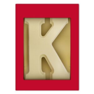 Chocoladeletter K wit 175 gram