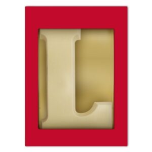 Chocoladeletter L wit 175 gram
