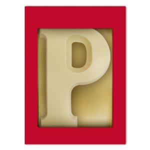 Chocoladeletter P wit 175 gram