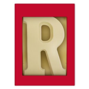 Chocoladeletter R wit 175 gram