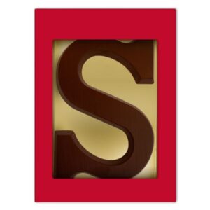 Chocoladeletter S puur 175 gram