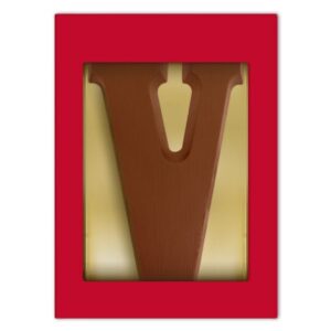 Chocoladeletter V melk 175 gram