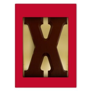 Chocoladeletter X puur 175 gram