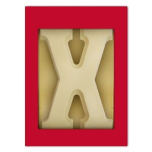 Chocoladeletter X wit 175 gram
