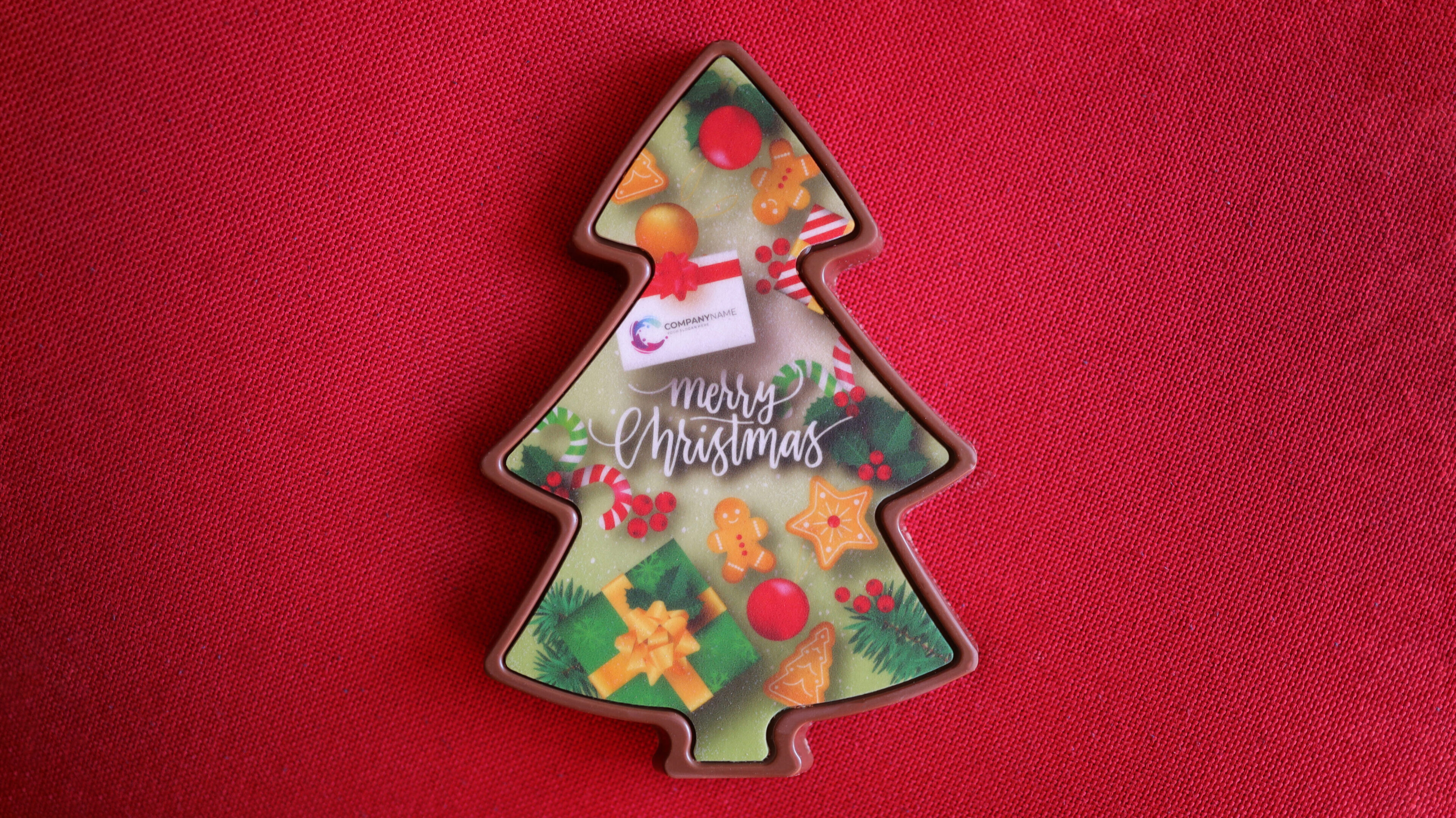 Gepersonaliseerde chocolade kerstboom