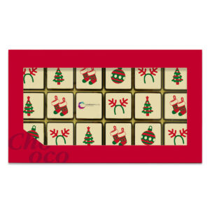ChocoGiftbox 18 LogoBlokjes Kerst
