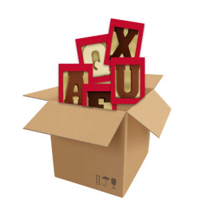 MIX van 40x Chocoladeletters 200 GRAM